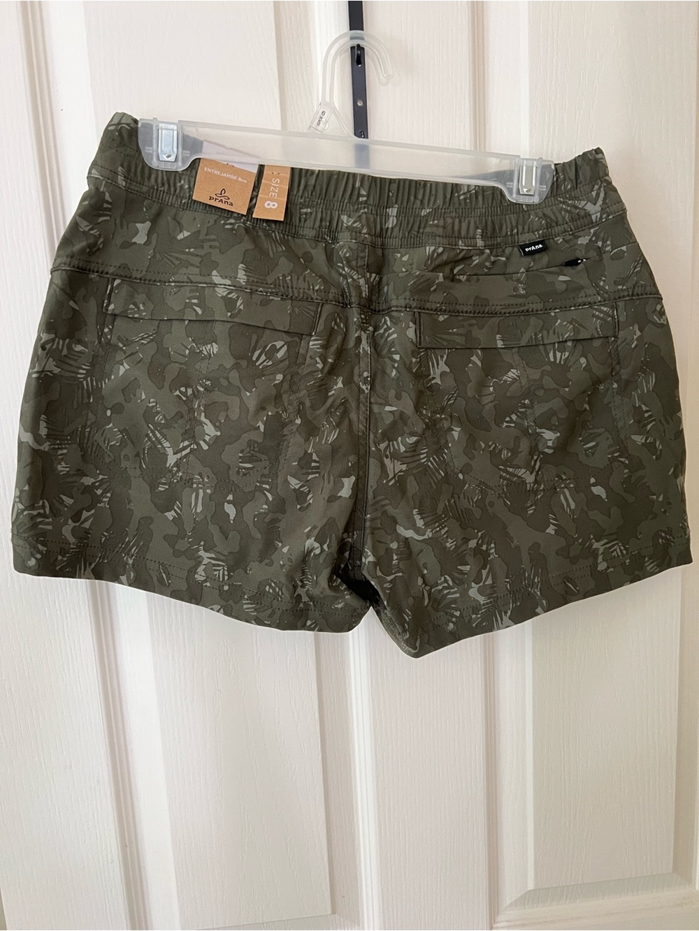 Prana Halle II Evergreen Camo Shorts - Picture 4 of 5